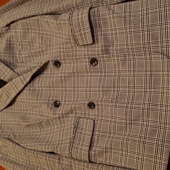 Treasure & Bond Plaid Blazer Gray Size Medium - Picture 6 of 16